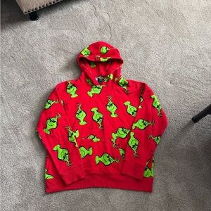 Forever 21 Red Hoodie with Green Graphic